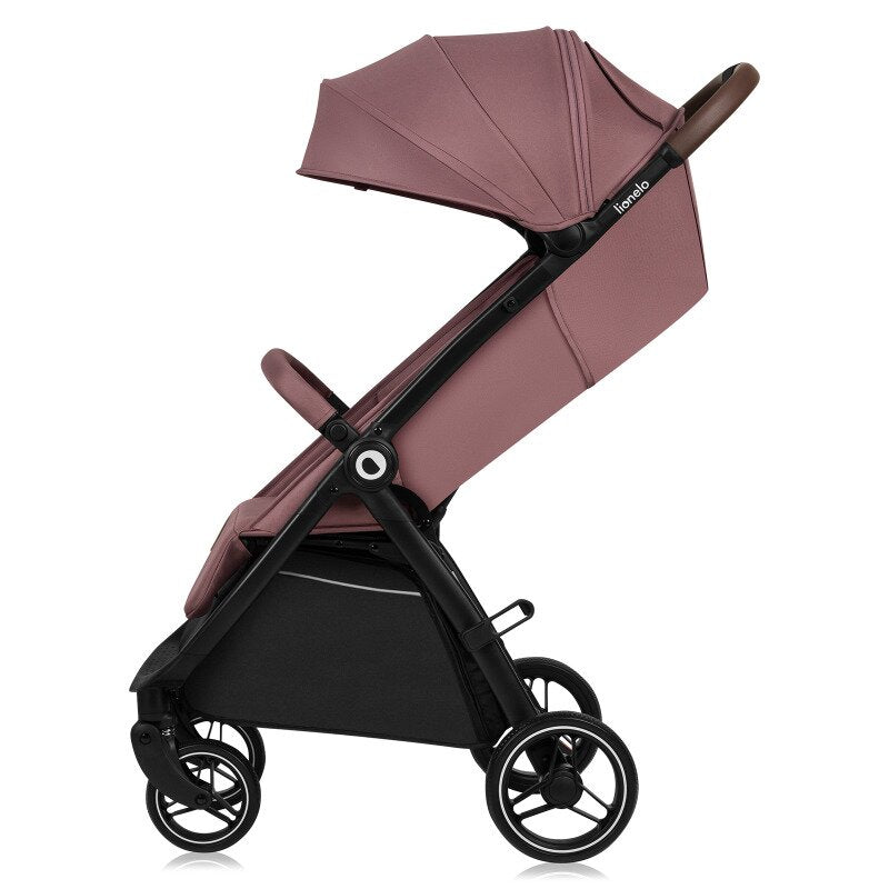 Carucior sport, Lionelo, Ingrid, Capotina impermeabila cu filtru UPF50+, Pana la 22 Kg, Spatar reglabil in 3 pozitii, Include suport pahar si plasa de tantari, Sistem pentru pliere automata, 6 luni+, Roz