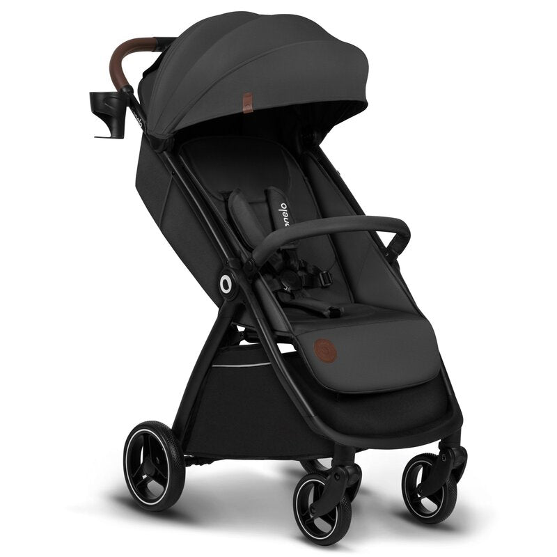 Carucior sport, Lionelo, Ingrid, Capotina impermeabila cu filtru UPF50+, Pana la 22 Kg, Spatar reglabil in 3 pozitii, Include suport pahar si plasa de tantari, Sistem pentru pliere automata, 6 luni+, Gri