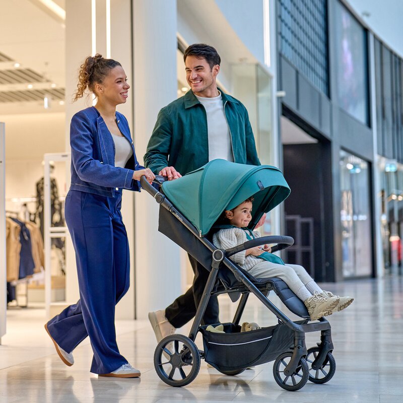 Carucior sport, Lionelo, Mira, Maner reglabil in 5 pozitii, Spatar si suport de picioare reglabile, Plasa de tantari si suport biberon incluse, Pana la 22 kg, 6 luni+, Conform cu EN1888-1, EN1888-2, Testare SGS, Negru