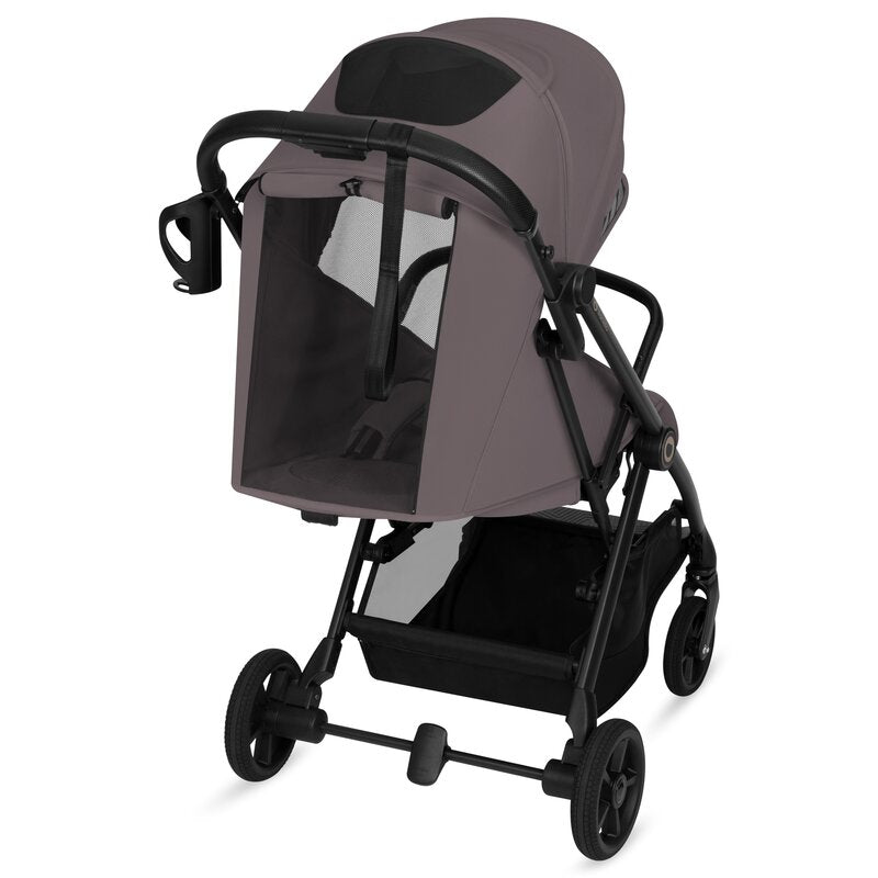 Carucior sport, Lionelo, Tansi, Pliere automata, Ultracompact, Manevrare cu o mana, Roti cu tehnologie GravelTech, Spatar si suport picioare reglabile, 6-48 luni, Sustine 22 kg, Bej Taupe