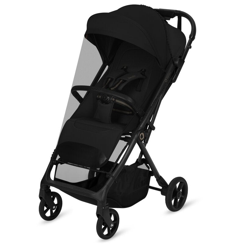 Carucior sport, Lionelo, Tansi, Pliere automata, Ultracompact, Manevrare cu o mana, Roti cu tehnologie GravelTech, Spatar si suport picioare reglabile, 6-48 luni, Sustine 22 kg, Negru