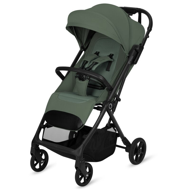 Carucior sport, Lionelo, Tansi, Pliere automata, Ultracompact, Manevrare cu o mana, Roti cu tehnologie GravelTech, Spatar si suport picioare reglabile, 6-48 luni, Sustine 22 kg, Verde