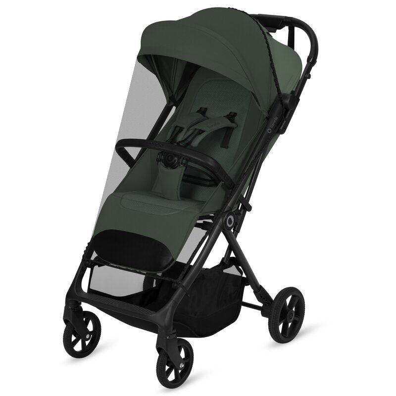 Carucior sport, Lionelo, Tansi, Pliere automata, Ultracompact, Manevrare cu o mana, Roti cu tehnologie GravelTech, Spatar si suport picioare reglabile, 6-48 luni, Sustine 22 kg, Verde