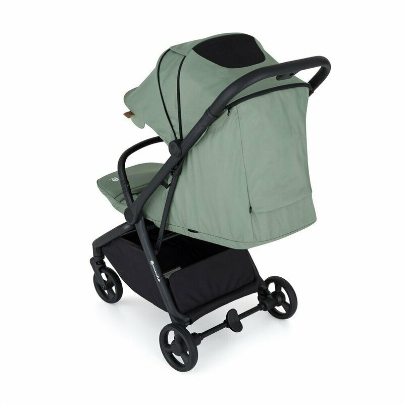 Carucior sport, Petite&Mars, Flip, Pliere compacta cu o mana, Spatar reglabil pana la pozitie de somn, Suport picioare reglabil, Copertina extensibila cu protectie UPF50+, Pana la 22 kg, 0 luni+, Verde Matcha