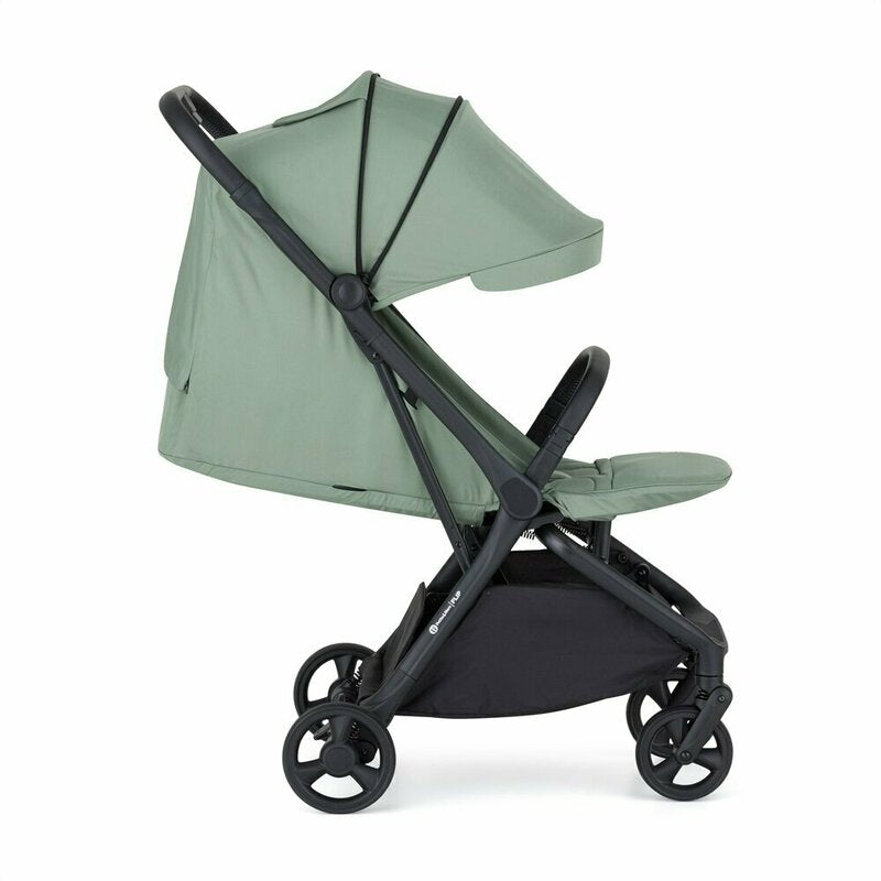 Carucior sport, Petite&Mars, Flip, Pliere compacta cu o mana, Spatar reglabil pana la pozitie de somn, Suport picioare reglabil, Copertina extensibila cu protectie UPF50+, Pana la 22 kg, 0 luni+, Verde Matcha