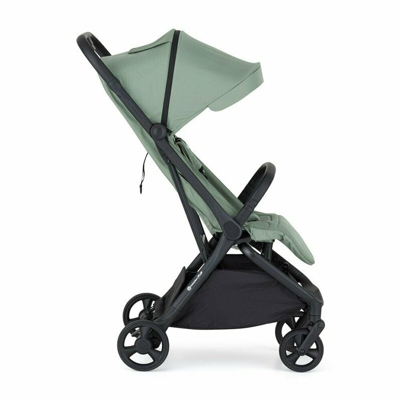 Carucior sport, Petite&Mars, Flip, Pliere compacta cu o mana, Spatar reglabil pana la pozitie de somn, Suport picioare reglabil, Copertina extensibila cu protectie UPF50+, Pana la 22 kg, 0 luni+, Verde Matcha