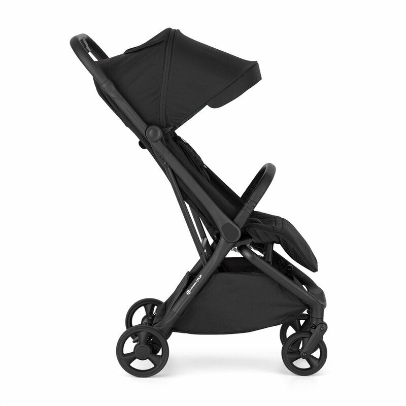 Carucior sport, Petite&Mars, Flip, Pliere compacta cu o mana, Spatar reglabil pana la pozitie de somn, Suport picioare reglabil, Copertina extensibila cu protectie UPF50+, Pana la 22 kg, 0 luni+, Negru