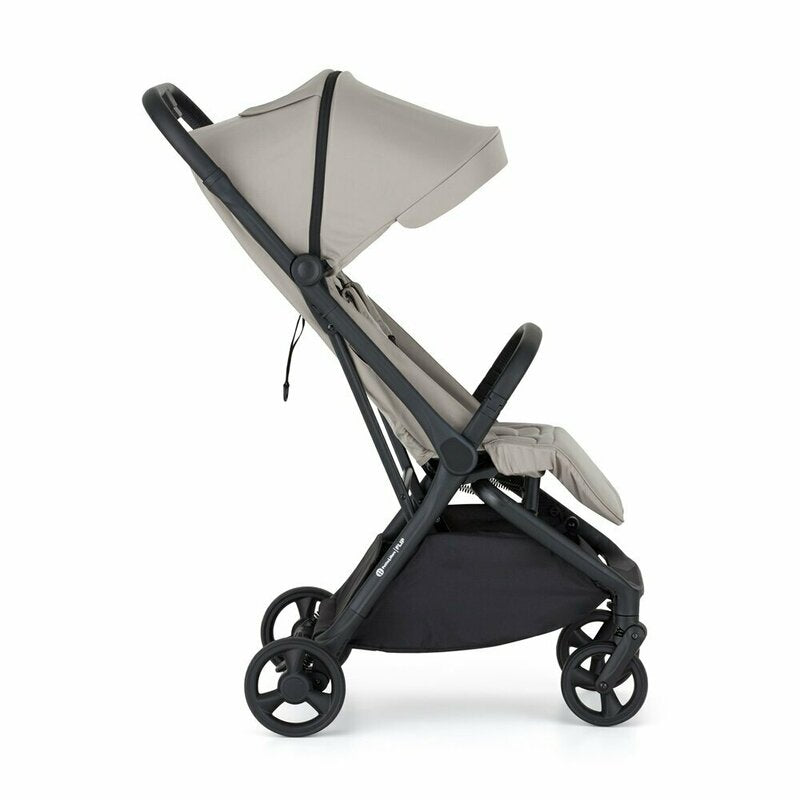 Carucior sport, Petite&Mars, Flip, Pliere compacta cu o mana, Spatar reglabil pana la pozitie de somn, Suport picioare reglabil, Copertina extensibila cu protectie UPF50+, Pana la 22 kg, 0 luni+, Gri