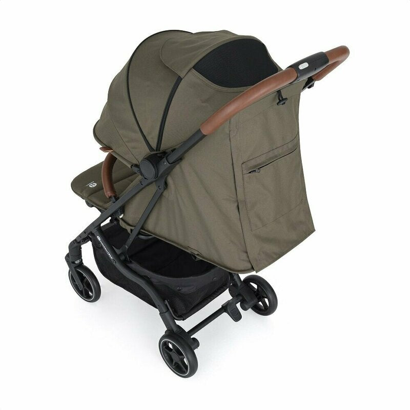 Carucior sport, Petite&Mars, Fly, Pliere compacta, Spatar reglabil pana la pozitie de somn, Suport picioare reglabil, Copertina extensibila cu protectie UPF40+, Suport pahar inclus, Pana la 22 kg, 0 luni+, Verde