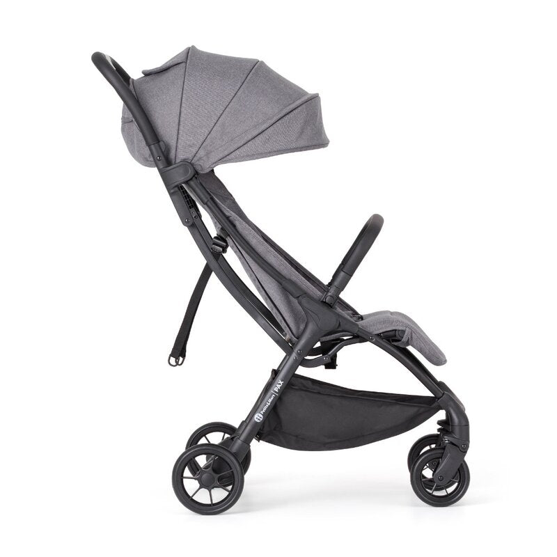 Carucior sport, Petite&Mars, Pax Ultimate, Compact - 7 kg, Spatar ajustabil, Suport picioare reglabil, Pliere tip carte, 6-36 luni, Pana la 22 kg, Gri