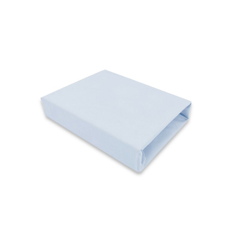 Cearceaf cu elastic, MimiNu, Pentru landou, carucior si cosulet, Dimensiune 80x35 cm, Din bumbac certificat Oeko Tex Standard 100, Colectia Royal, Blue