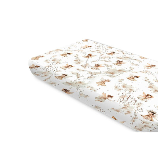Cearceaf cu elastic, MimiNu, Pentru pat 160x80 cm, Din bumbac certificat Oeko Tex Standard 100, Fairy