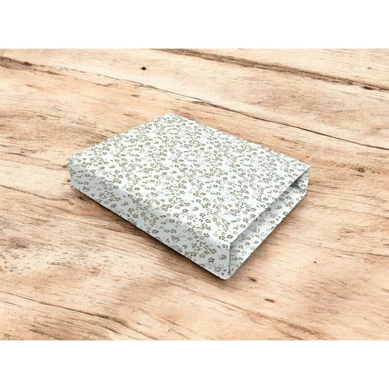 Cearceaf cu elastic, MimiNu, Premium, Pentru patut 120X60 cm, Din bumbac certificat Oeko Tex Standard 100, Meadow