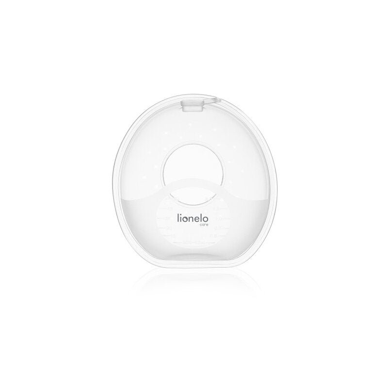 Colectoare san, Lionelo, 2 buc, 60 ml, fara BPA, Ergonomice, Compatibile cu orice sutien, Transparent
