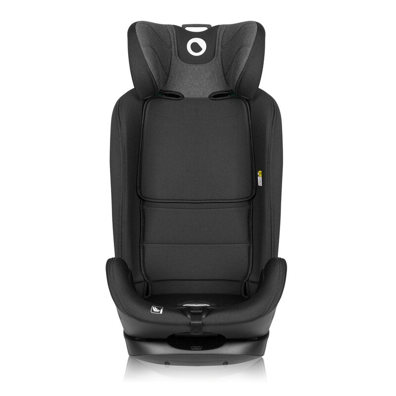 Scaun auto, Lionelo, Harper i-Size, Isofix, Cu centura TopTether, Cu spatar inclinabil in 5 pozitii, Cu tetiera reglabila in 13 pozitii, Cu tehnologie Dri Seat, Instalare cu fata inainte, 9-36 kg, 76-150 cm, Conform cu ECE R129, Gri