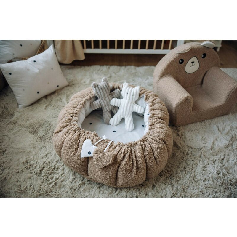 Cosulet rotund, Bubaba, Dots Beige