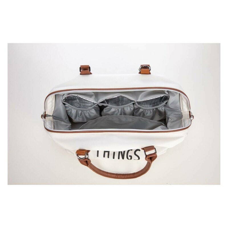 Geanta mamici, FreeON, Mommy things, Spatioasa si practica, Cu multiple buzunare, Include si 2 genti mai mici, Beige
