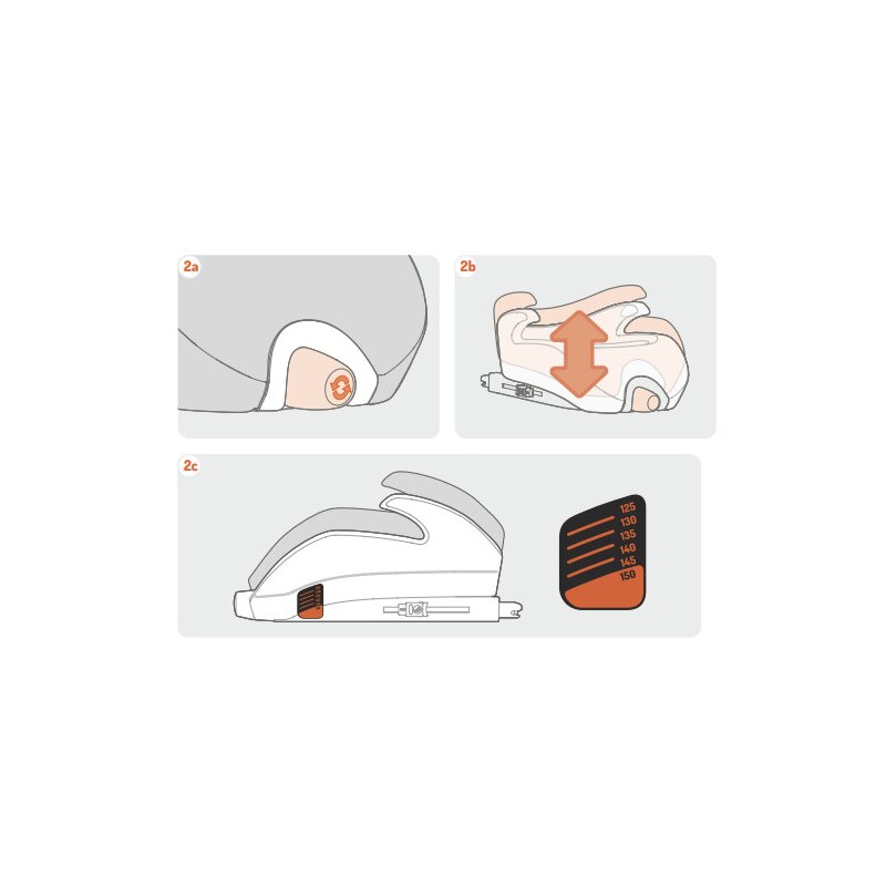 Inaltator auto, Be Cool, Boosty I-Size, 125- 150 cm, Cu sistem de reglare treptata a inaltimii, Instalare cu sistem Isofix si centura de prindere, Cu husa detasabila, Conform standardului de securitate I-Size, Cosmos