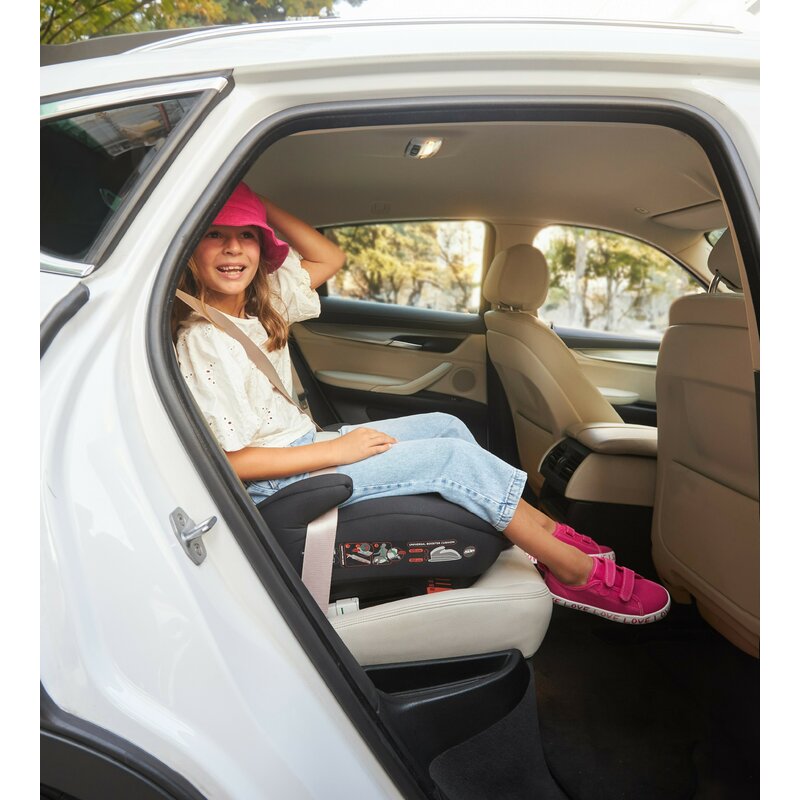 Inaltator auto, Be Cool, Boosty I-Size, 125- 150 cm, Cu sistem de reglare treptata a inaltimii, Instalare cu sistem Isofix si centura de prindere, Cu husa detasabila, Conform standardului de securitate I-Size, Cosmos