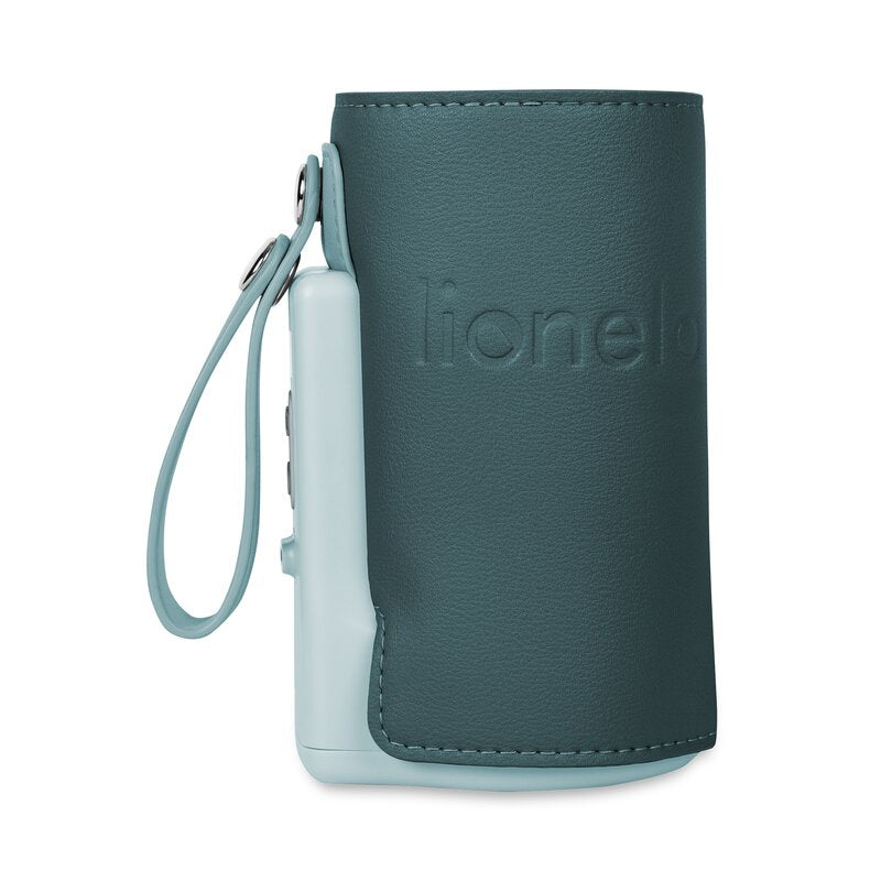 Incalzitor biberoane, Lionelo, ThermUp Go Plus, Portabil, Cu aspect elegant, Temperatura constanta pana la 24 h, Incarcare USB, Verde