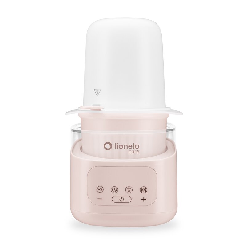 Incalzitor biberoane si sterilizator, Lionelo, ThermUp 4.0, Recipient detasabil, 400 W, 6 moduri de functionare, Functie sterilizare si decongelare, Termostat integrat, Lumina de noapte, Panou tactil, Oprire automata, Placa din otel inoxidabil, Bej