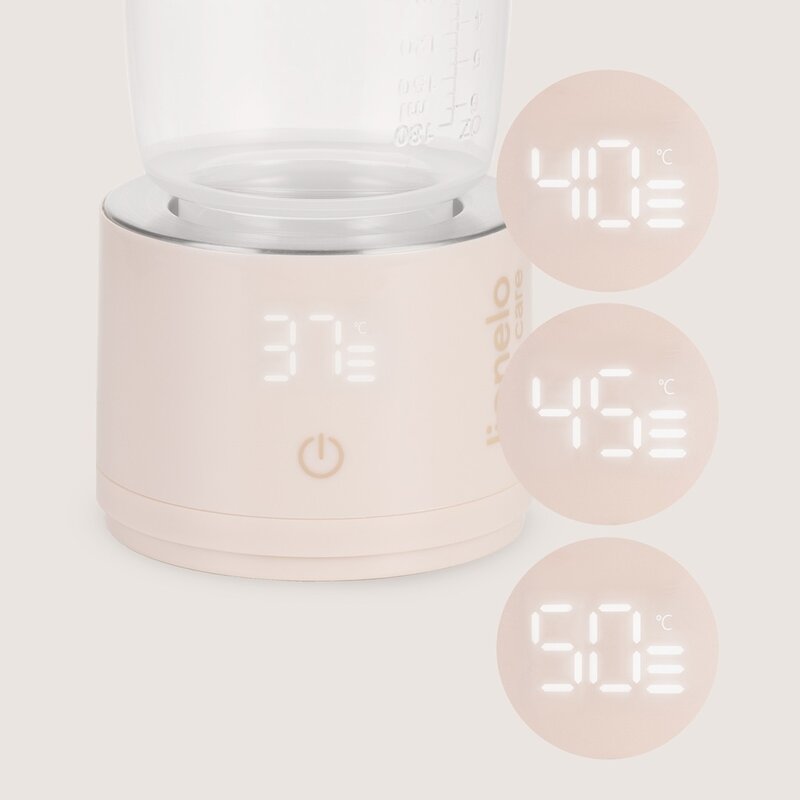 Incalzitor portabil, Lionelo, ThermUp Swift, Portabil, Incalzire in 3 minute, Mentinerea temperaturii, 60 W, USB-C, 4 setari de temperatura: 37-50°C, Recipient 180 ml inclus, Rose Gold