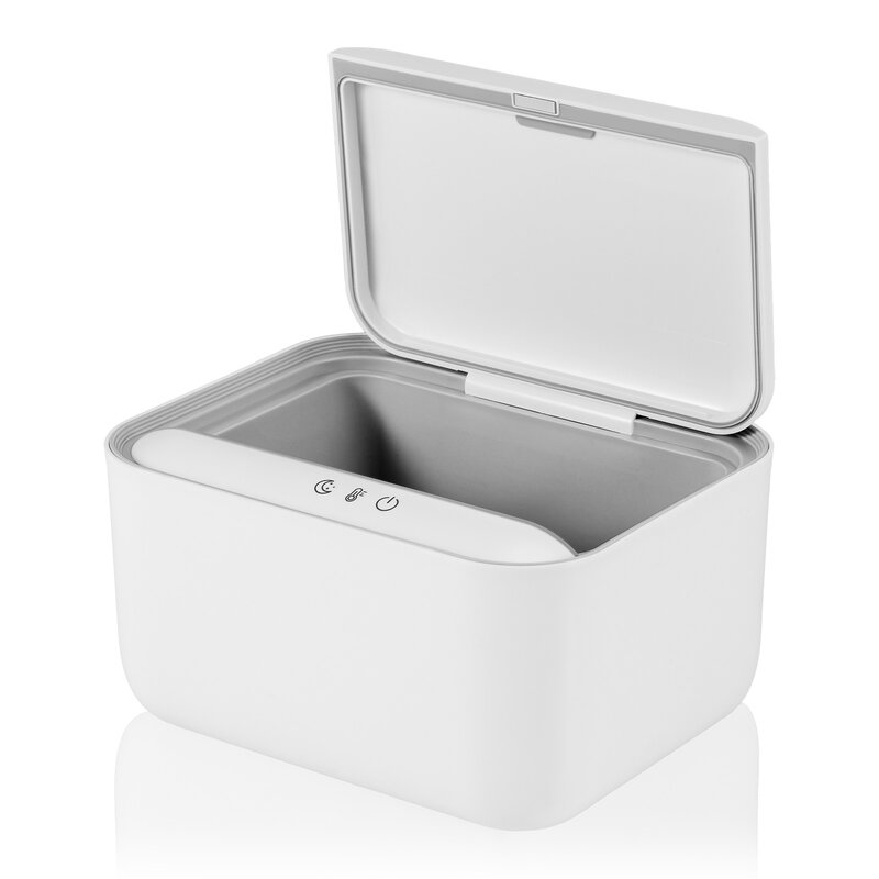 Incalzitor servetele umede, Lionelo, Babybliss, Cu 3 setari de temperatura, Loc suficient pentru un intreg pachet de servetele umede, Panou de control cu ecran tactil, Fara BPA, White