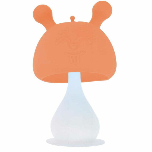 Jucarie de dentitie, Bocioland, Ciupercuta, BPA Free, 0 luni+,Orange