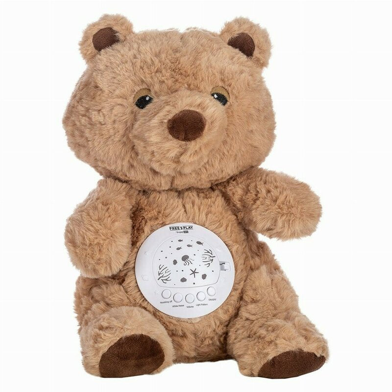 Jucarie multifuncionala, Cu proiector muzical, Free2Play, Din plus, Cu 7 modele de proiectie, Cu sunete si melodii, Bear
