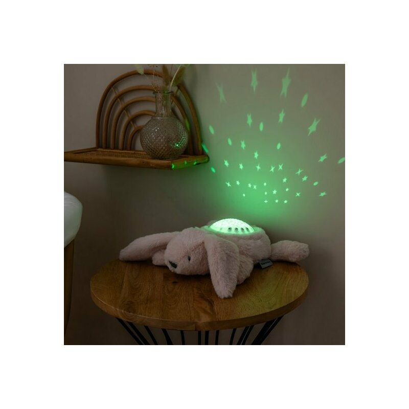 Lampa de veghe, Nattou, Cu proiectii, melodii si sunete albe, 5 sunete, 3 culori, Leduri care nu se incalzesc, Volum reglabil, Functie temporizator, Plusul se poate spala, 22x25x9 cm, Koala, Gri
