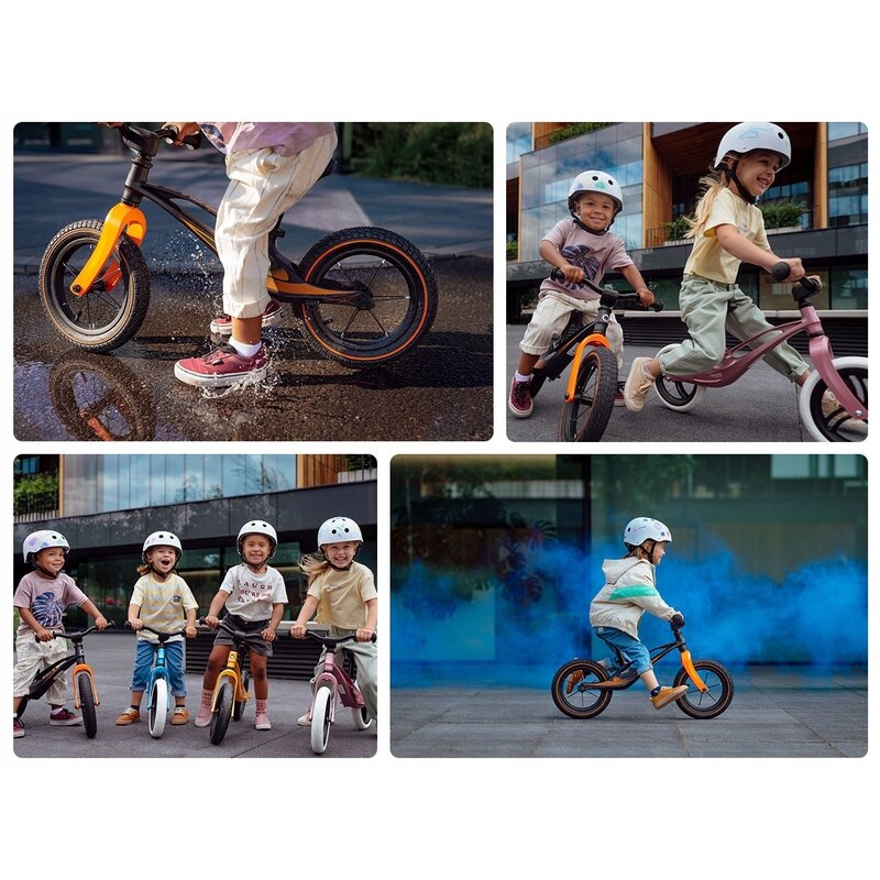 Bicicleta fara pedale, Lionelo, Bart Air, Usoara, Cu roti gonflabile, Cu cadru din magneziu, Cu ghidon si sa reglabile, Greutate 3.8 Kg, 12 inch, Conform cu standardul european de securitate EN71, Negru