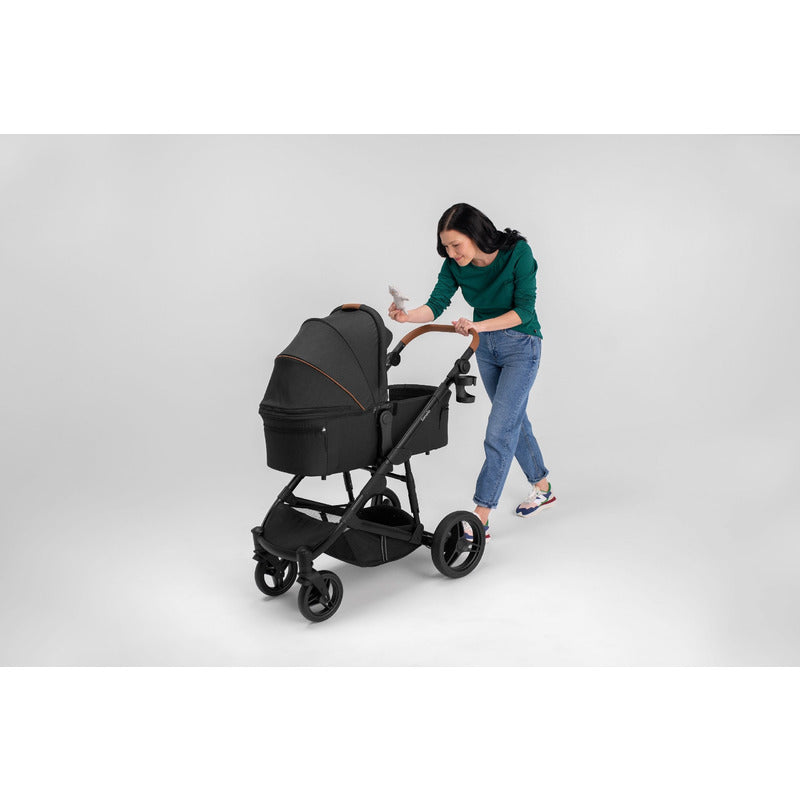 Carucior 2 in 1, Lionelo, Mari Tour, Cu landou individual si salteluta moale, Reversibil, Maner ajustabil, Plasa de tantari, Husa de picioare, Geanta parinti, 22 kg, Conform cu standardele europene de securitate EN1888 si EN1466, Gri