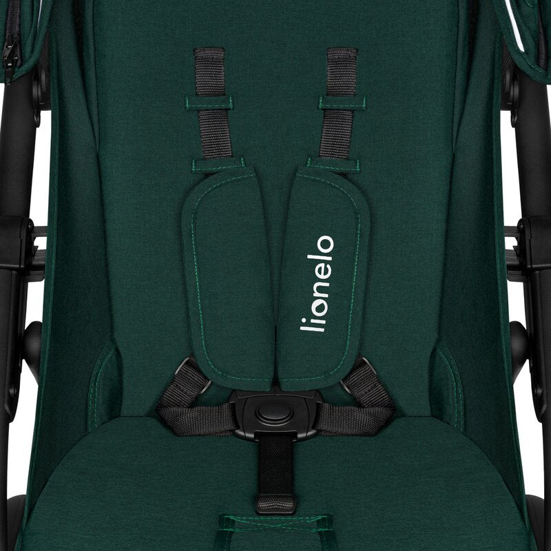 Carucior sport, Lionelo, Annet Plus, De la nastere, Cu accesorii si capotina XXL reglabila, 0 - 22 Kg, Conform cu standardele europene de securitate EN1888-1 si EN1888-2, Verde