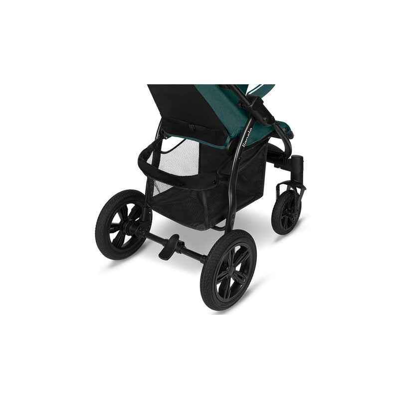 Carucior sport, Lionelo, Annet Tour, De la nastere, Cu capotina impermeabila, Cu filtru UPF 50+, Cu maner reglabil, Plasa de tantari, Suport biberon, Saculet pentru picioare, Pana la 22 kg, Cu certificare TUV, Verde