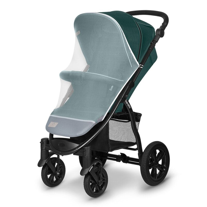 Carucior sport, Lionelo, Annet Tour, De la nastere, Cu capotina impermeabila, Cu filtru UPF 50+, Cu maner reglabil, Plasa de tantari, Suport biberon, Saculet pentru picioare, Pana la 22 kg, Cu certificare TUV, Verde