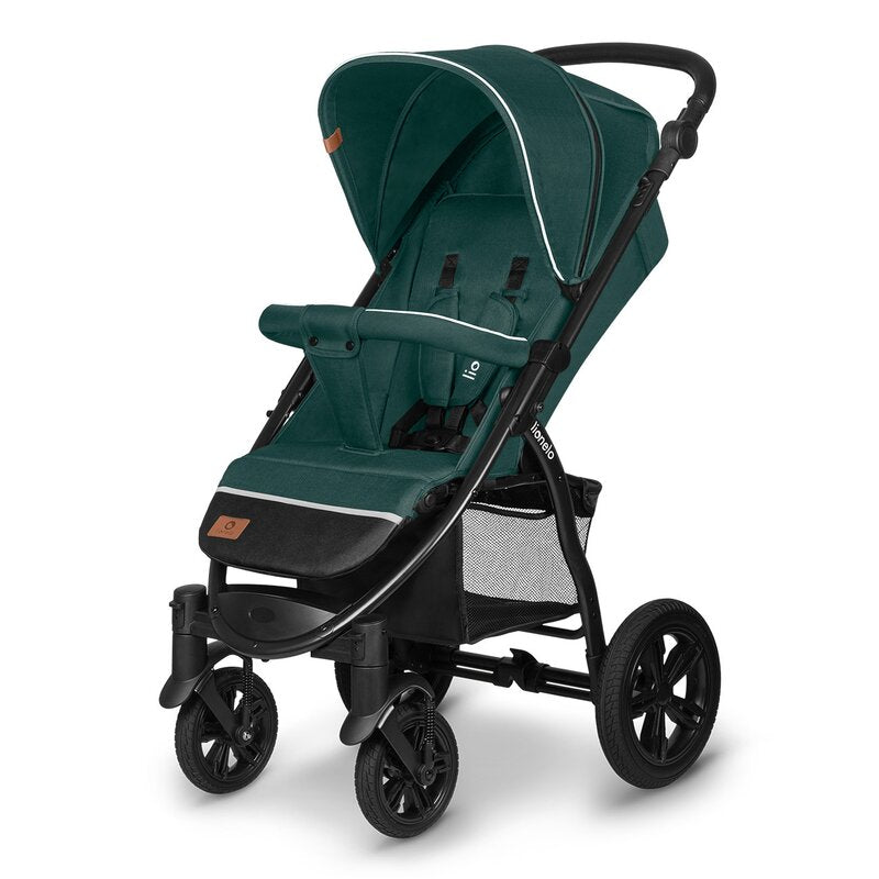 Carucior sport, Lionelo, Annet Tour, De la nastere, Cu capotina impermeabila, Cu filtru UPF 50+, Cu maner reglabil, Plasa de tantari, Suport biberon, Saculet pentru picioare, Pana la 22 kg, Cu certificare TUV, Verde