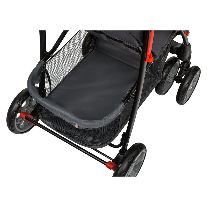 Carucior sport, Lionelo, Emma Plus, Cu tavita, 2 Suporturi pentru pahar, Geanta accesorii, Conform cu standardul european de securitate EN1888-1, Pink Scandi
