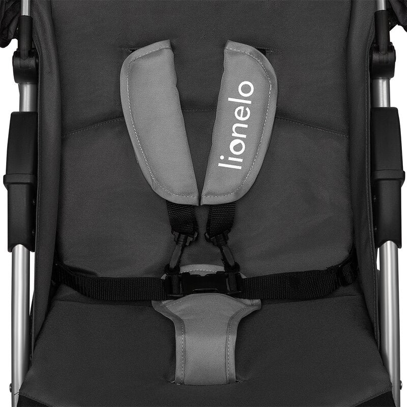 Carucior sport, Lionelo, Emma Plus, Cu tavita, 2 Suporturi pentru pahar, Geanta accesorii, Conform cu standardul european de securitate EN1888-1, Stone