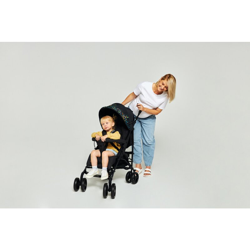 Carucior sport compact, Lionelo, Irma, Spatar ajustabil in 4 pozitii, Suport picioare reglabil, Manere rotative, Pliere tip umbrela, 6- 36 luni, Pana la 15 kg, Conform cu EN1888-1:2018, Roz