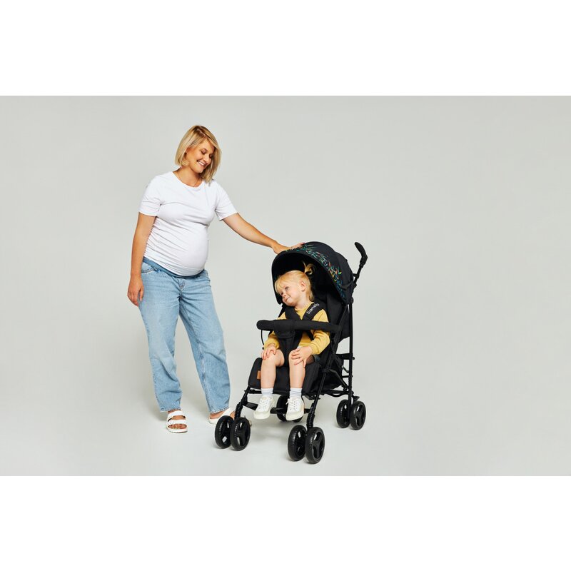 Carucior sport compact, Lionelo, Irma, Spatar ajustabil in 4 pozitii, Suport picioare reglabil, Manere rotative, Pliere tip umbrela, 6- 36 luni, Pana la 15 kg, Conform cu EN1888-1:2018, Roz