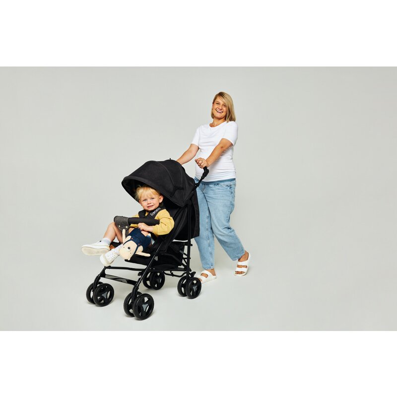 Carucior sport compact, Lionelo, Irma, Spatar ajustabil in 4 pozitii, Suport picioare reglabil, Manere rotative, Pliere tip umbrela, 6- 36 luni, Pana la 15 kg, Conform cu EN1888-1:2018, Roz