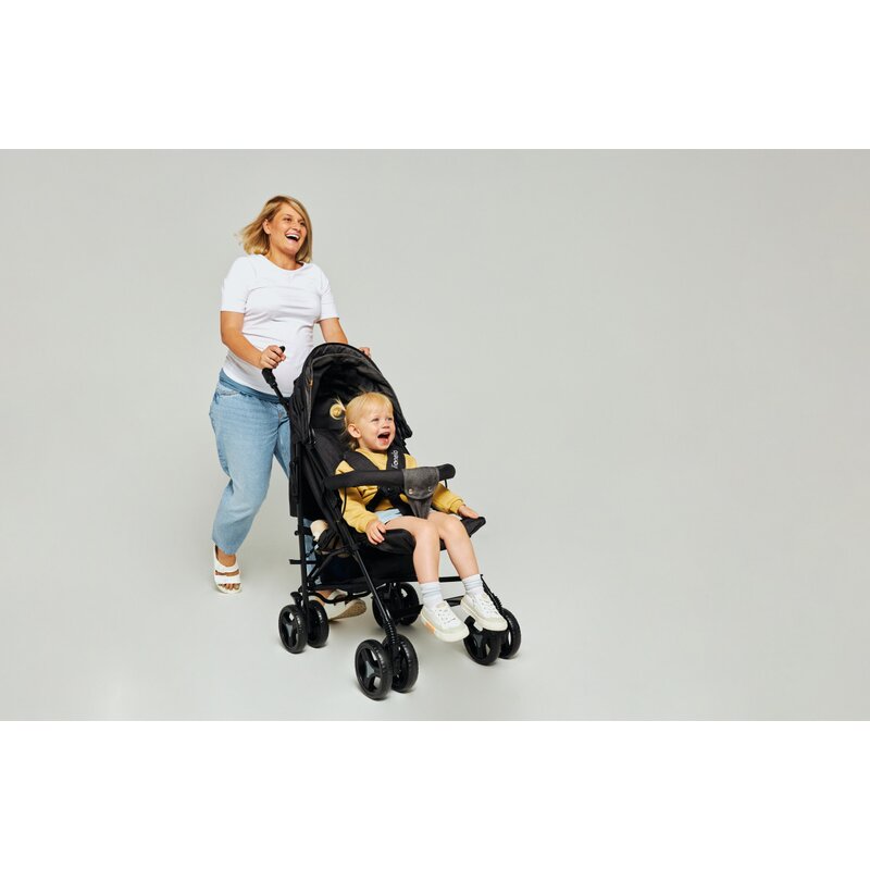 Carucior sport compact, Lionelo, Irma, Spatar ajustabil in 4 pozitii, Suport picioare reglabil, Manere rotative, Pliere tip umbrela, 6- 36 luni, Pana la 15 kg, Conform cu EN1888-1:2018, Roz