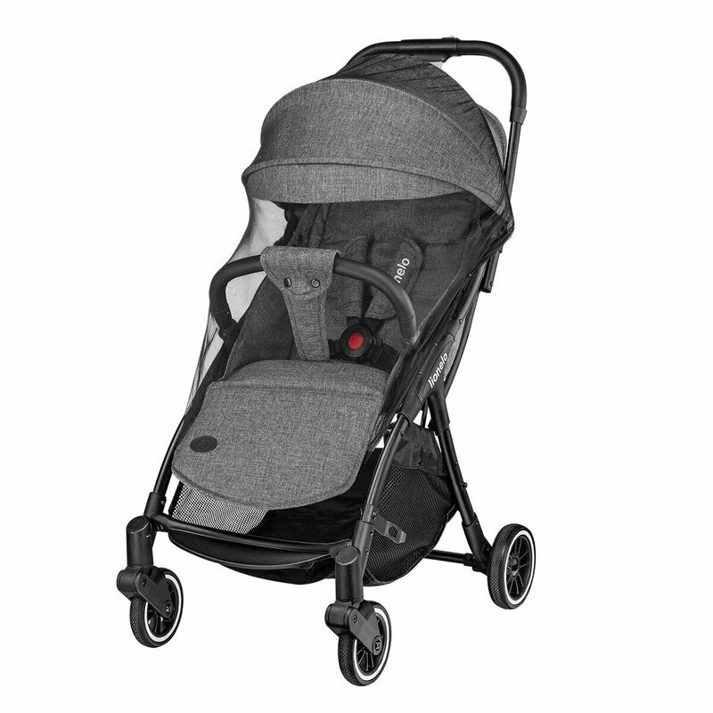 Carucior sport, Lionelo, Julie One, De la nastere, Greutate redusa, Cu accesorii, Cadru din aluminiu, 0-22 kg, Pliere compacta pentru avion, Conform cu standardele europene de securitate EN1888-1 si EN1888-2, Gri