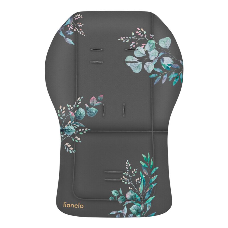 Insertie carucior, Lionelo, Golden Moments, Editie limitata, Universala, Cu orificii pentru centurile de siguranta, Cu fata dubla, Din material hidrofob, 48x72x1 cm, Gri