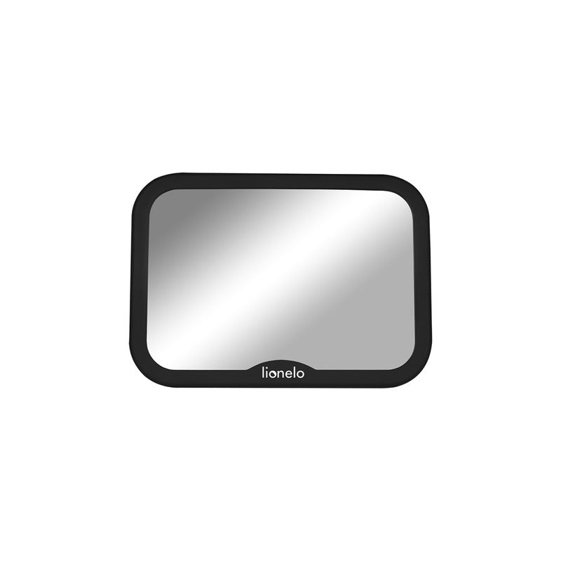 Oglinda auto retrovizoare, Lionelo, Sett, 25x18 cm, Rotire 360 grade, Universala, Black Carbon