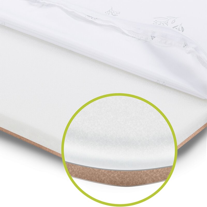 Patut co-sleeper, Lionelo, Luna, 2 in 1, Cu laterala culisanta, Cu setare unghiulara, Cu roti, Reglabil in 6 pozitii pe inaltime, Bej