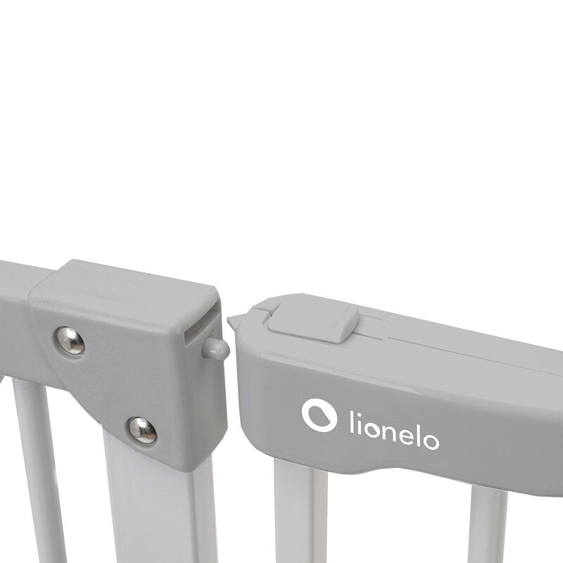 Poarta de siguranta, Lionelo, Truus Slim, Prin presiune, 105 cm, Conform cu standardul european de securitate EN1930, Gri