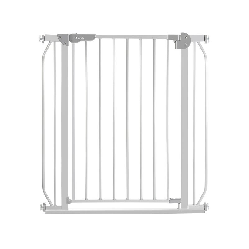 Poarta de siguranta, Lionelo, Truus Slim, Prin presiune, 105 cm, Conform cu standardul european de securitate EN1930, Gri