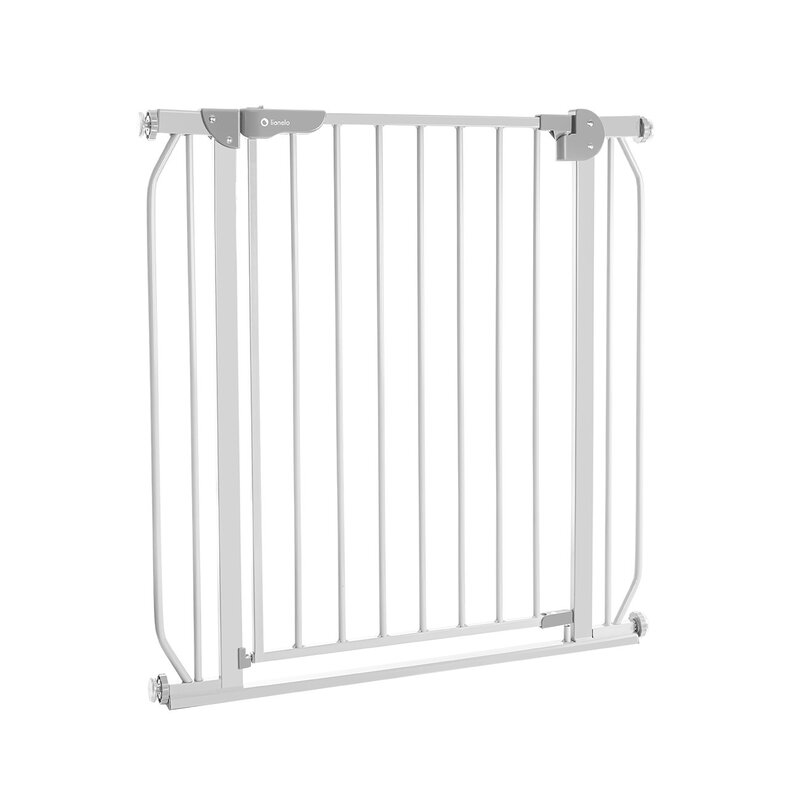 Poarta de siguranta, Lionelo, Truus Slim, Prin presiune, 105 cm, Conform cu standardul european de securitate EN1930, Gri