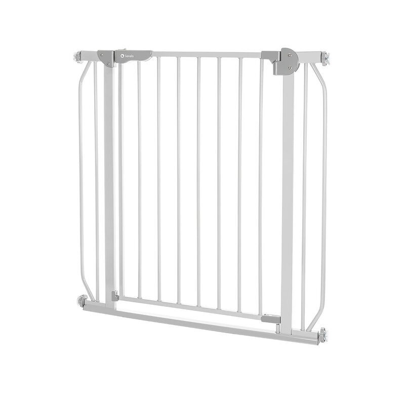 Poarta de siguranta, Lionelo, Truus Slim, Prin presiune, 105 cm, Conform cu standardul european de securitate EN1930, Gri